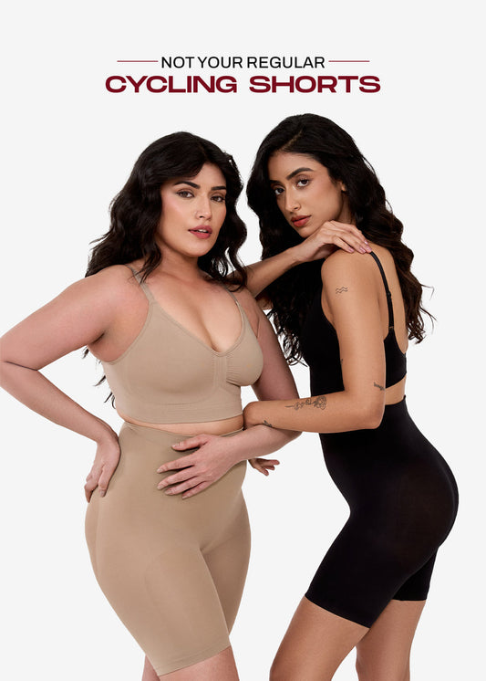 Kartopia Tummy Tuck Shapewear Shorts for Women | High-Waist Body Shaper for Stomach Slimming, Hip Support & Daily Comfort