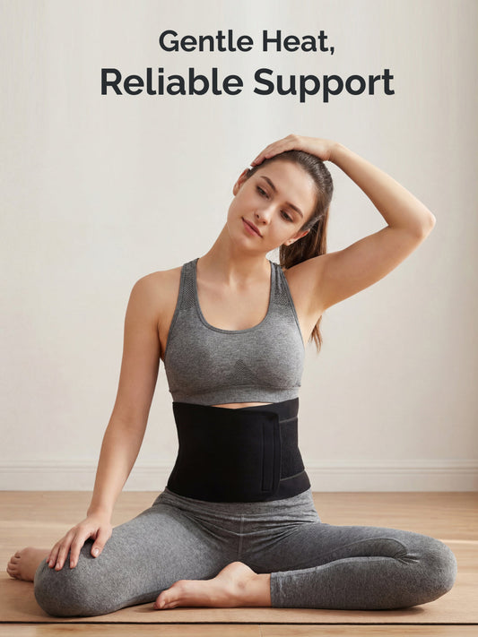 Kartopia Sweat Slim Belt for Women for Fat Loss, Stomach Shaping & Workout Support | Adjustable Waist Trainer Sauna Belt for Gym, Yoga & Daily Use