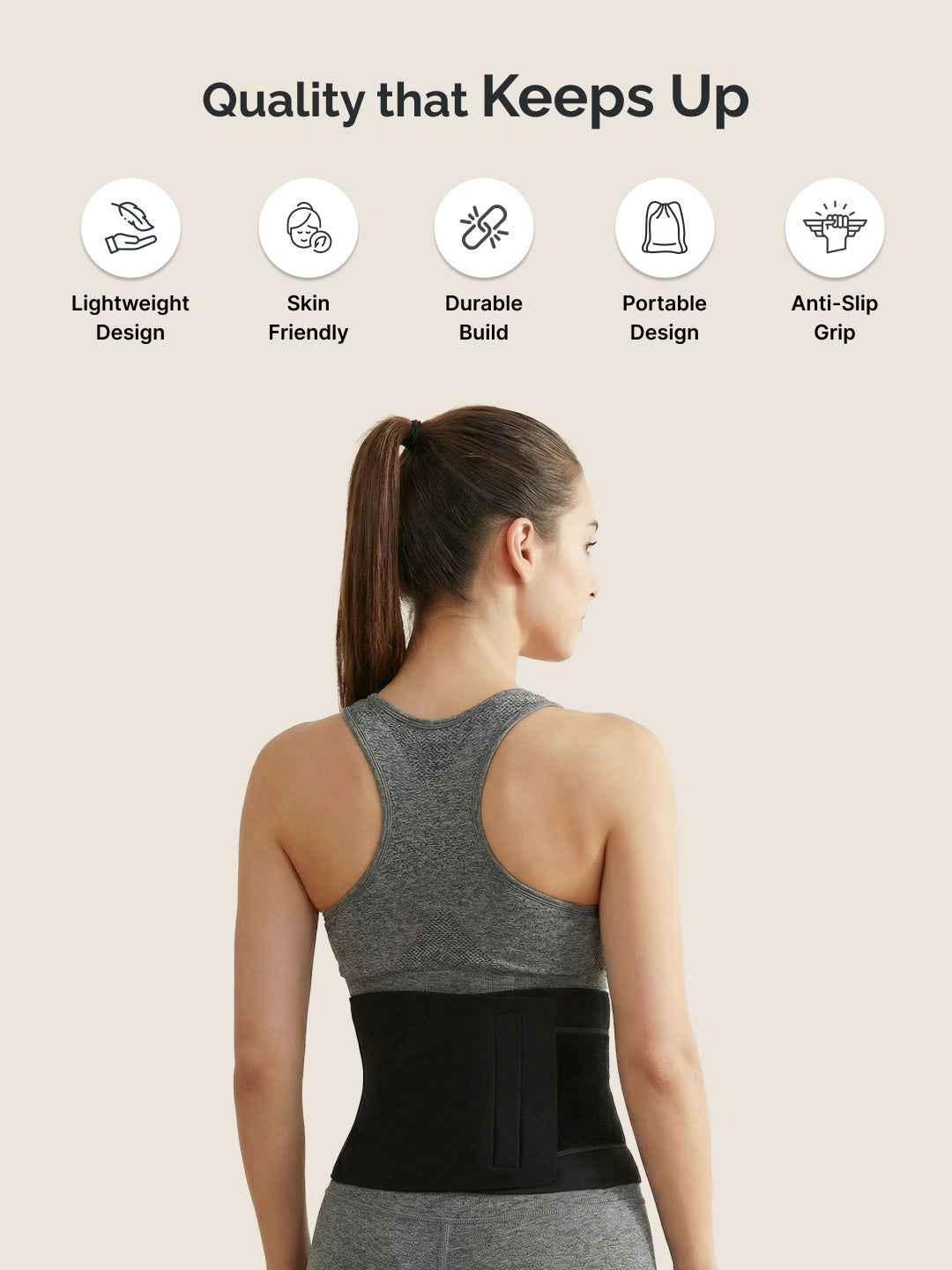 Kartopia Sweat Slim Belt for Women for Fat Loss, Stomach Shaping & Workout Support | Adjustable Waist Trainer Sauna Belt for Gym, Yoga & Daily Use