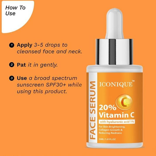 20% Vitamin C with Hyaluronic Acid 1% vitamin c serum