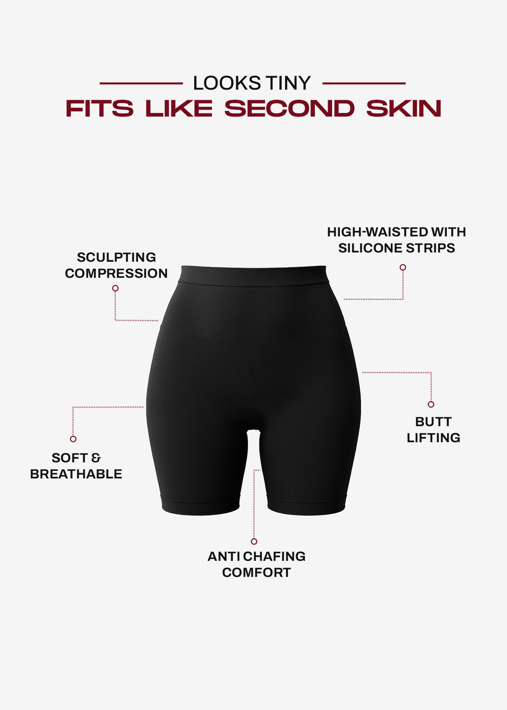 Kartopia Tummy Tuck Shapewear Shorts for Women | High-Waist Body Shaper for Stomach Slimming, Hip Support & Daily Comfort
