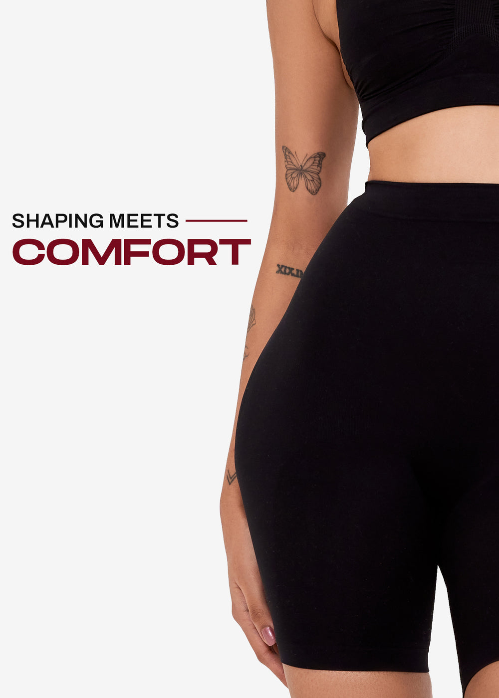 Kartopia Tummy Tuck Shapewear Shorts for Women | High-Waist Body Shaper for Stomach Slimming, Hip Support & Daily Comfort