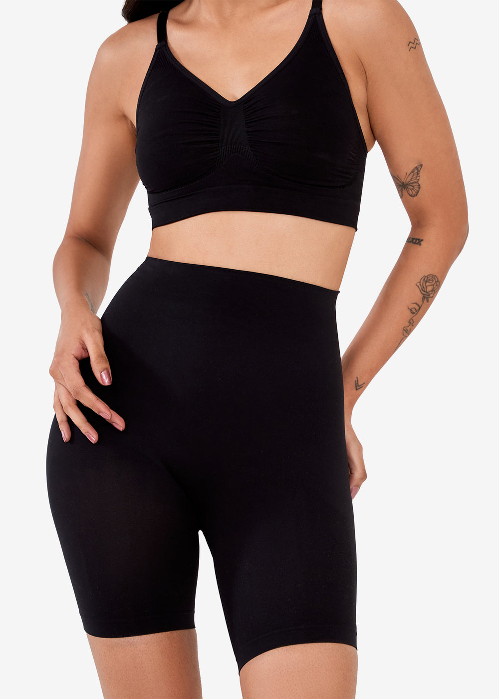 Kartopia Tummy Tuck Shapewear Shorts for Women | High-Waist Body Shaper for Stomach Slimming, Hip Support & Daily Comfort