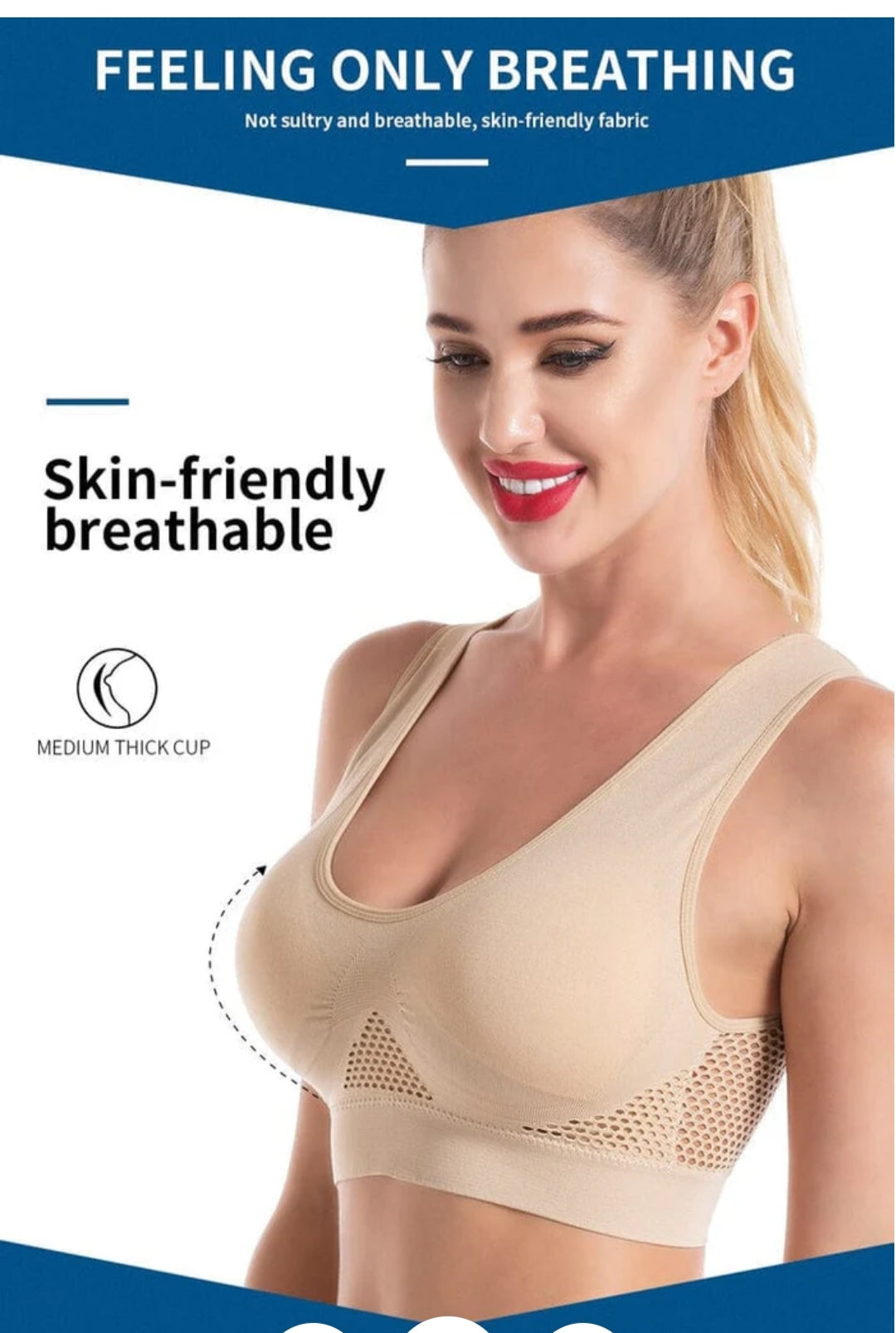 Womens Multicolor Air Bra (Pack of 3)