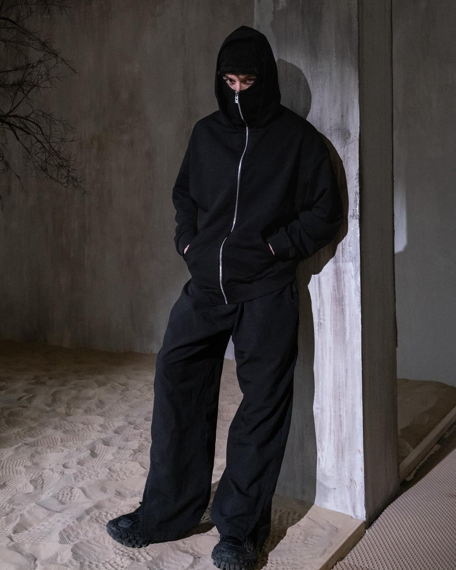 Winter Balaclava Zipper Heavyweight Ninja Hoodies for Men&Women